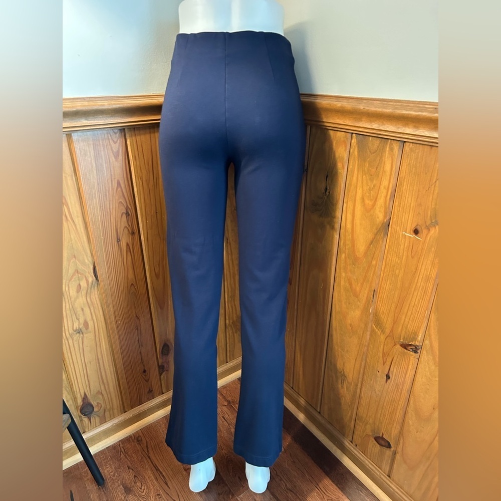 Loft navy sz S Tall women’s pull on flat front stretch slacks, pants, small slim - Picture 3 of 11